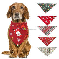 Bandana de Noël pour chien Petsign, foulard triangulaire pour animaux de compagnie, bavoir de fête imprimé, foulard pour chiot, accessoires pour animaux de compagnie en gros avec logo personnalisé