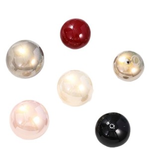 Perles ovales imitation nacre, à trou unique, en résine plastique, pour la fabrication de boucles d'oreilles, matériel d'accessoires de bijoux DIY - Product Image 5