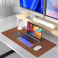 Tapis de Table en Cuir PU Imperméable Tapis de Bureau Protecteur Support Taille Personnalisée Couleur Logo Tapis de Bureau en Cuir