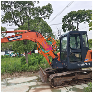 DH60-7 Doosan coréen DX60 DX60LC Mini pelle d'occasion 6 tonnes Doosan DH60-7 en parfait conditionConcessions de prix - Product Image 4