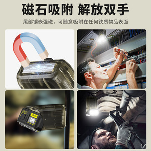 ไฟฉายพวงกุญแจ LED ขนาดเล็ก IP65 แบตเตอรี่ลิเธียม 6V ไฟสำหรับตั้งแคมป์และทำงาน - Product Image 4