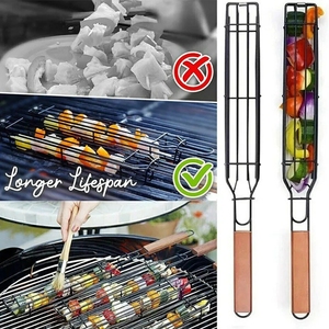 Panier de barbecue rectangulaire en acier, prix d'usine, antiadhésif, résistant à la chaleur et à la corrosion, idéal pour le camping en extérieur - Product Image 3