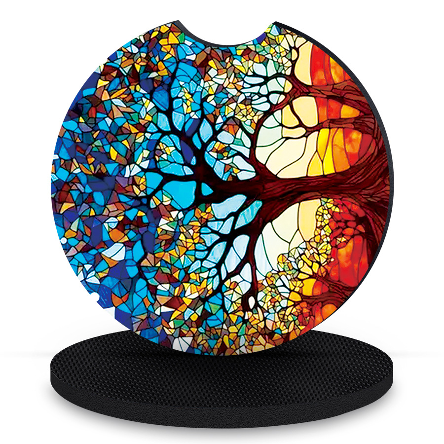 FUJONG CPC-007(1) Silicone Car Water Cup Coaster - Automotive Interior Accessories