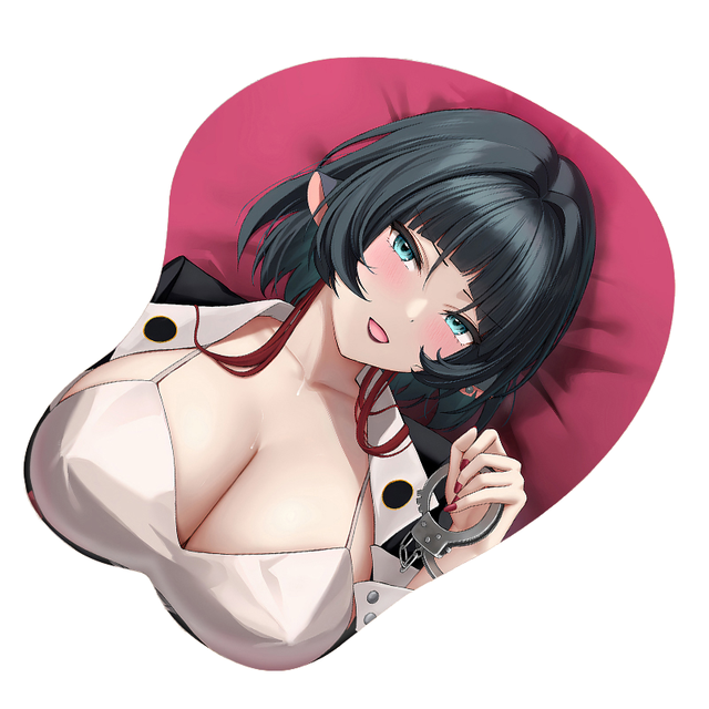 Popular Selling Custom Sexy Cartoon Girl 3D Water Resistant Gaming Silicone Wrist Rest Mouse Pad Big Breast Boobs Direct Stock