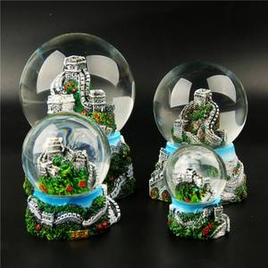 طقم كرة ثلجية يدوية الصنع قابلة للتخصيص وصديقة للبيئة، زينة عيد الميلاد، زخارف راتنجية يدوية الصنع، هدايا ترويجية للزفاف من المصنع - Product Image 6