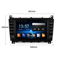 Reproductor Multimedia para Auto STWEI de 8 Pulgadas con Android AUTO y Carplay, Radio, Bluetooth, Navegación GPS para Mercedes Benz Clase C W203 RDS