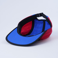 Gorra Personalizada de 5 Paneles Sin Estructura, 100% Nailon, Impresión Completa, Impermeable, para Deportes, Ciclismo, Viajes al Aire Libre, Uso Casual