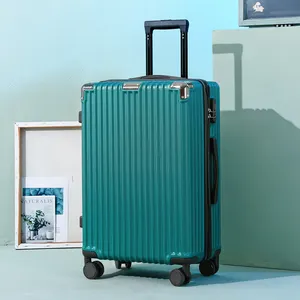 ファッションデザインホットセールスーツケースカスタムロゴAbsトロリー荷物大容量ハードシェルラゲッジバッグ旅行