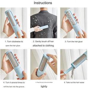 Fabricante al por mayor multi-colores pelusa pegajosa ciclismo perro gato mascota removedor de pelo rodillo - Product Image 3