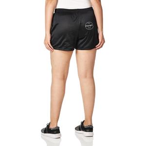 กางเกงขาสั้นผ้าโพลีเอสเตอร์แบบแห้งเร็วของผู้หญิงกางเกงฟิตเนสแบบหลวมเอวกลางแบบแห้งเร็วทำจากโพลีเอสเตอร์100% - Product Image 6