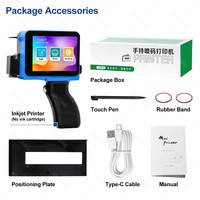 Imprimante jet d'encre portable commerciale de 12,7 mm / Codeur de date filaire haute vitesse non crypté de 600 dpi pour codes-barres et codes QR