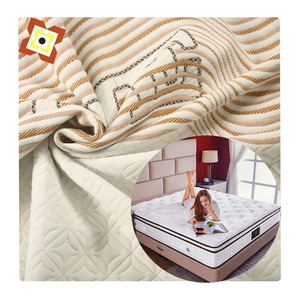 Factory <span class=keywords><strong>Outlet</strong></span> 100% poliéster Jacquard tictac colchón tapicería tela 3D aire bambú fibra 380Gsm Funda de colchón para niñas - Product Image 1