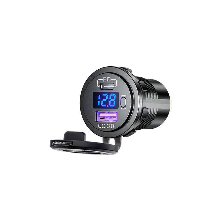 12V PD QC3.0 Fast Charge USB outlet Quick Charge 3.0 Dual USB Car