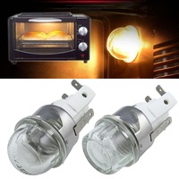 Support de lampe de four électrique domestique E14 G9, résistant aux hautes températures, anti-explosion, 220-240V, lampe de four en verre avec ampoule