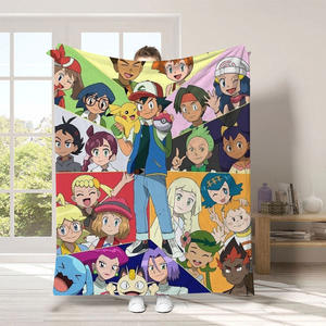 Manta de Viaje para Niños de Alta Calidad con Diseño de Anime, Monstruo y Duende, Manta de Invierno para el <span class=keywords><strong>Hogar</strong></span> y el Sofá, <span class=keywords><strong>Linda</strong></span> Manta con Estampado de Dibujos Animados para Estudiantes, Venta al por Mayor - Product Image 3