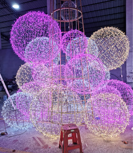 Décoration lumineuse de Noël en plein air <span class=keywords><strong>Bottes</strong></span> de Père Noël Motif de fantaisie Lumière LED Décoration - Product Image 6