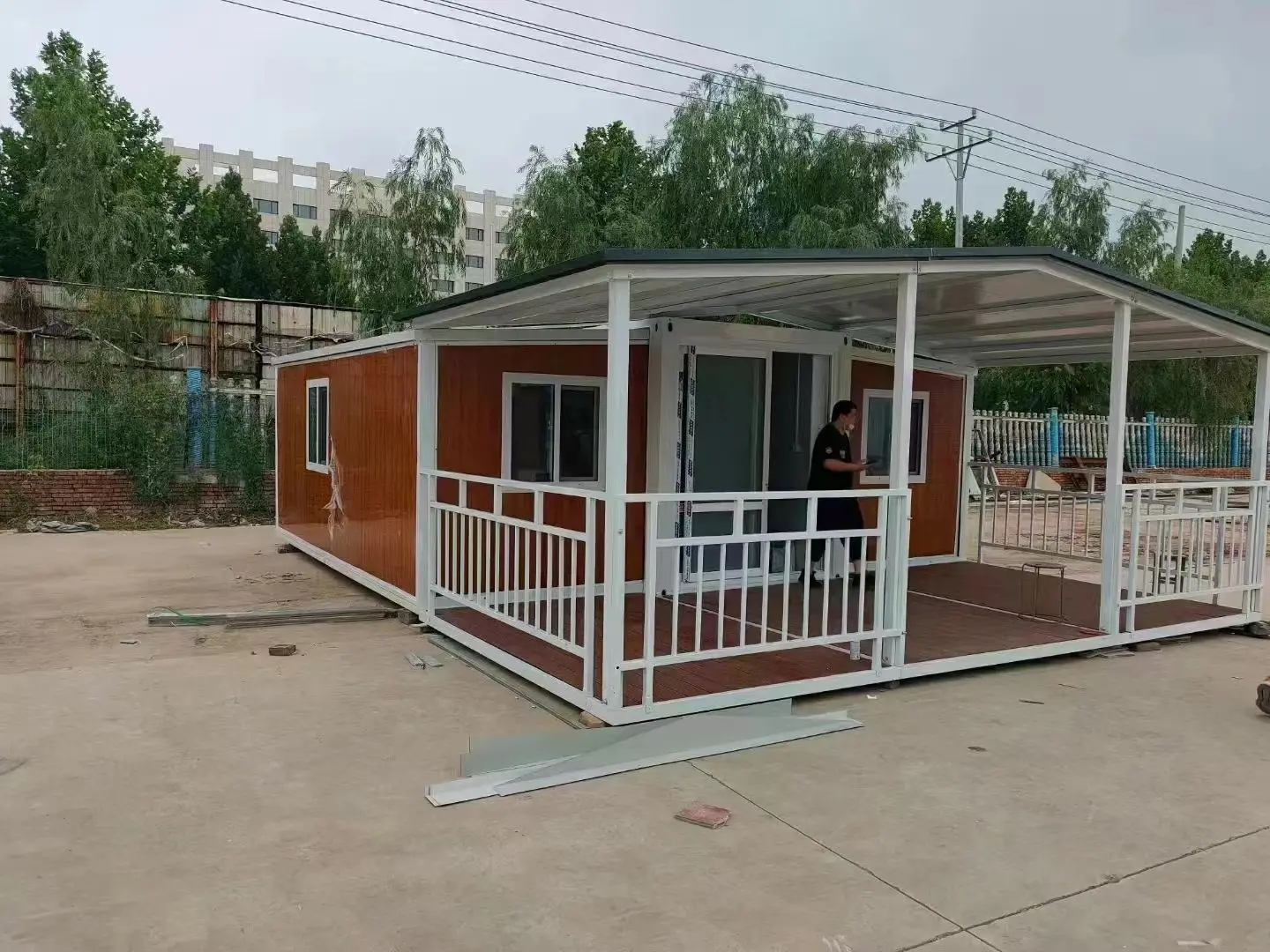 20ft 40ft gấp mở rộng container nhà 3 phòng ngủ prefabrication gấp Tiny nhà Modular nhà mở rộng container nhà