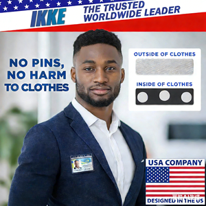 Aimants pour badges nominatifs, 50 supports magnétiques pour badges, supports magnétiques pour badges nominatifs avec 3 aimants néodyme <span class=keywords><strong>extra</strong></span>-forts pour porte-badges d'identification - Product Image 6