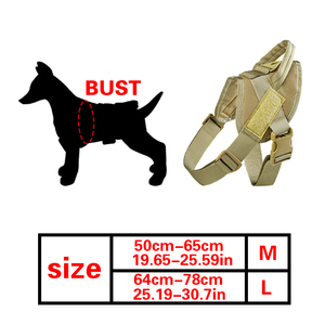 Gilet tactique de chien de haute qualité pour accessoires de <span class=keywords><strong>chasse</strong></span>, gilet pour chien de compagnie poignée de contrôle de portée rapprochée avec boucle de traction - Product Image 6