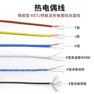 Cable Termopar Tipo K Yznuoyi 2*7*0.2 con Aislamiento de PTFE Sin Blindaje para Instrumentación Electrónica - Product Image 5