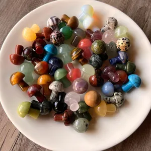 50 Uds. De Seta de cristal, Mini tallado a granel de 2 CM, piedras preciosas mezcladas, decoración curativa, regalo