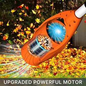 Souffleur de feuilles électrique pliable, léger, sans fil, à batterie lithium, qualité industrielle, pour bricolage, 150 MPH, entretien des pelouses, jardin, patio - Product Image 4