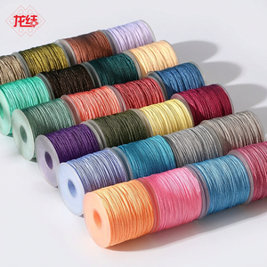 Cordon de jade LONGJIE <span class=keywords><strong>72</strong></span>, cordon à nœuds chinois, matériau DIY fait main, corde tressée en nylon de Guangzhou, 81 couleurs, teint en usine, ethnique - Product Image 2
