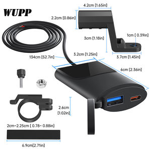 Commutateur Intelligent Ultra-Mince Moto <span class=keywords><strong>Usb</strong></span> <span class=keywords><strong>C</strong></span> Port Chargeur Type <span class=keywords><strong>C</strong></span> Étanche pour Moto - Product Image 2
