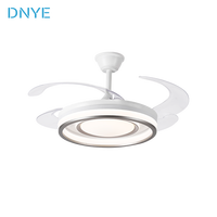 Ventilateur de plafond LED moderne avec télécommande, style nordique, pour bureau intérieur, salon familial, salle à manger, chambre à coucher