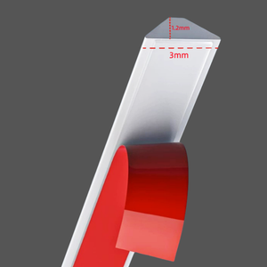 Bande de seuil de douche en silicone <span class=keywords><strong>auto</strong></span>-adhésive en forme de <span class=keywords><strong>L</strong></span>, étanche, pour cuisine et salle de bain, barrière anti-inondation pour lavabo - Product Image 5