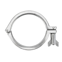 Abrazadera de Acero Inoxidable 304 de Alta Resistencia con un Solo Pasador, Pulida, Sistema de Medición en Pulgadas LS, Tipo Plegable, Alta Calidad, Comercial/Industrial