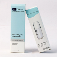 Boîte en papier pour tube de nettoyant visage écologique en gros, emballage portable pour petits produits de soin, boîte pour appareil de beauté