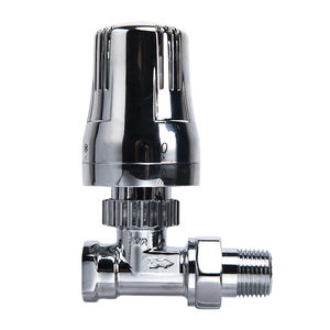 Tête <span class=keywords><strong>de</strong></span> vanne <span class=keywords><strong>de</strong></span> <span class=keywords><strong>radiateur</strong></span> thermostatique Keymark et vanne droite en laiton chromé poli EN215 - Product Image 2