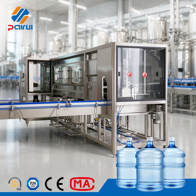 Auto Monoblock 300 BPH Fast Speed 5 Gallon Barrel Water Filling Equipment Complete Bottling Line for Drinking Water Workshop