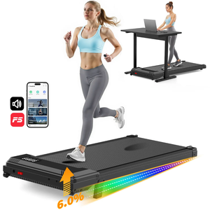 Tapis de course sous bureau 2-en-1 RS avec piste de marche inclinée à 6 % et contrôle par application – <span class=keywords><strong>Machine</strong></span> portable <span class=keywords><strong>pour</strong></span> <span class=keywords><strong>la</strong></span> marche et le jogging à domicile ou au bureau - Product Image 1