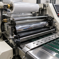 Machines automatiques de plastification de films plastiques BOPP A1 A2 A3, plastifieuse thermique feuille à feuille pour films PE