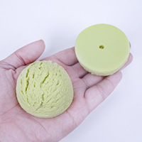Modèle de boule de crème glacée simulée en PVC aux couleurs macaron, jouet décoratif en forme de boule de crème glacée