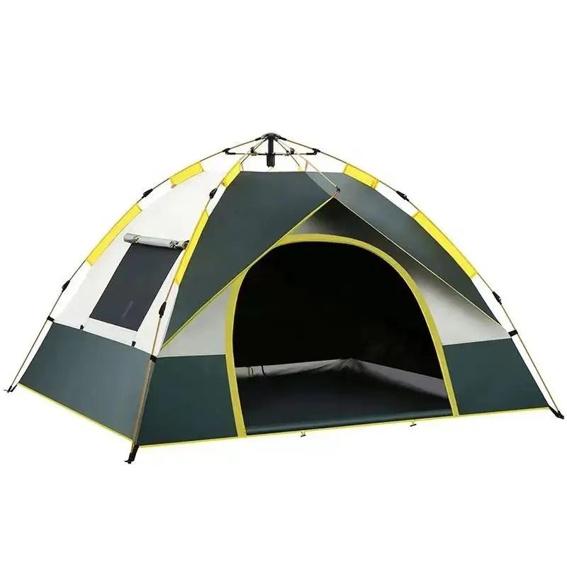 屋外テント防水キャンプファミリー自動テントポップアップキャンプテントデキャンプ