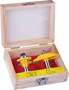 Mini 1/2 tige carbure monobloc <span class=keywords><strong>fraise</strong></span> 2 pièces Rail Stile Bits Set langue <span class=keywords><strong>rainure</strong></span> v-notch routeur bois outils personnalisable OEM - Product Image 2