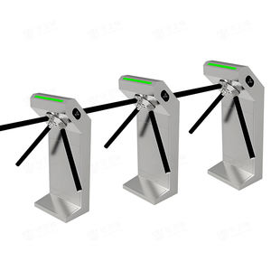 Tourniquet noir d'accès de sécurité d'entrée de vitesse de tourniquet de trépied avec la reconnaissance faciale pour le parc d'attractions - Product Image 3