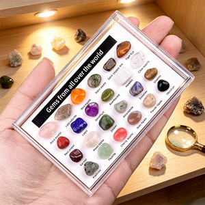Lot <span class=keywords><strong>de</strong></span> 24 <span class=keywords><strong>Pierres</strong></span> Roulées Naturelles <span class=keywords><strong>en</strong></span> Boîte – Collection <span class=keywords><strong>de</strong></span> Cristaux Polis, Minéraux <span class=keywords><strong>et</strong></span> Spécimens Minéraux – <span class=keywords><strong>Pierres</strong></span> <span class=keywords><strong>de</strong></span> Guérison, Cadeau, Décoration d'Intérieur - Product Image 3