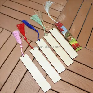 With Tassels Double Side Sublimate Plywood Crafts Sublimation Blank Bookmark Heat Transfer DIY Printing Wood Gift