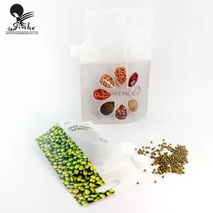 Alta Qualidade Impermeável Stand up Pouch Liquid Packaging Bag com Sucção Bico para Embalagem Red Bean Millet