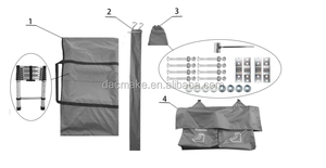 DAC – camion 4x4, camping-Car, cabine en <span class=keywords><strong>Alu</strong></span>, coque dure, toit, tente, tentes d'extérieur, nouveau - Product Image 6