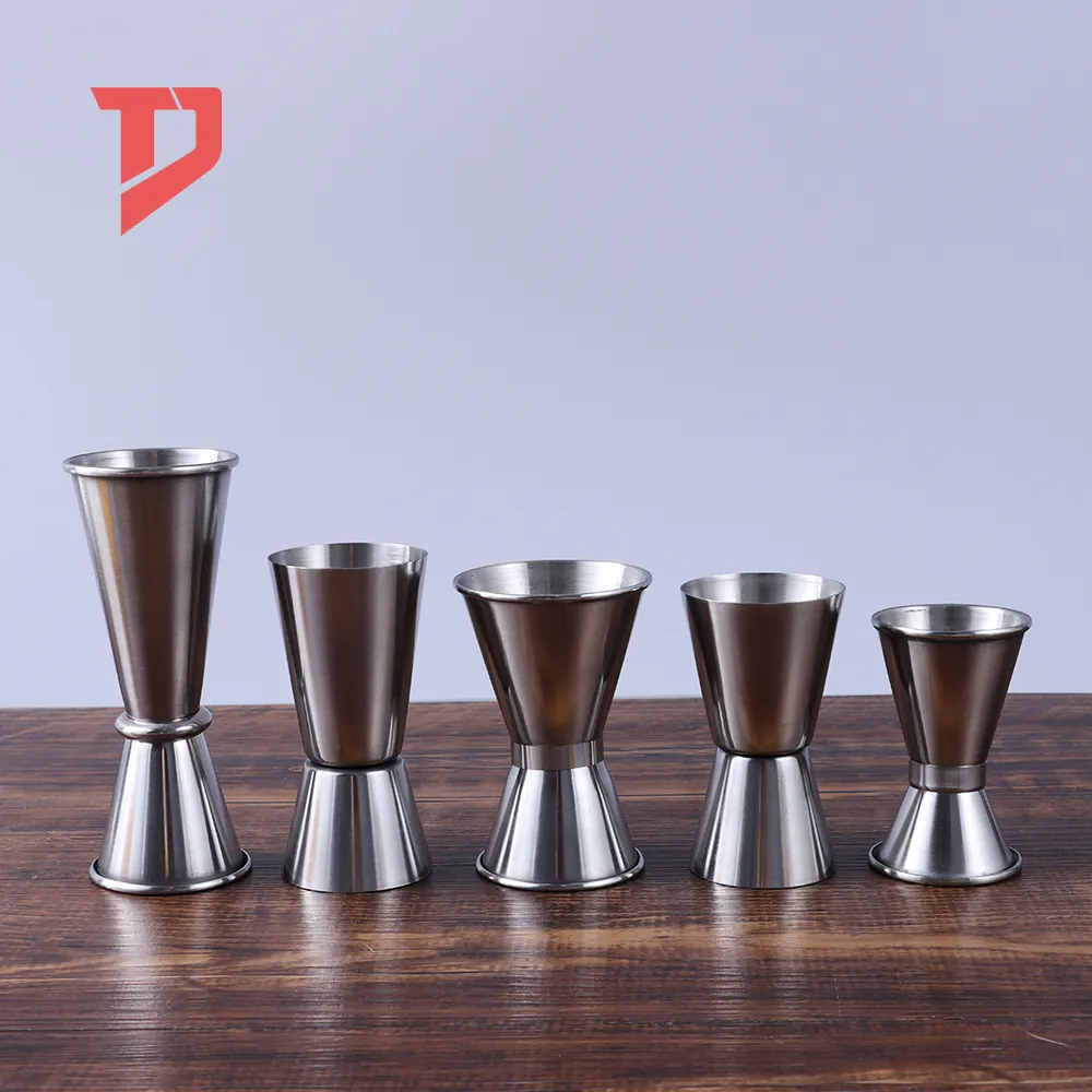 Hot Selling Custom Logo Bar Tools Meten Cup Japanse Jigger Rvs Dubbele Cocktail Wijn Jigger