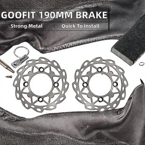 Goofit नई 190 मिमी मेटल मोटरसाइकिल डिस्क ब्रेक प्लेट प्रतिस्थापन 110cc 125cc apolo गंदगी बाइक - Product Image 2