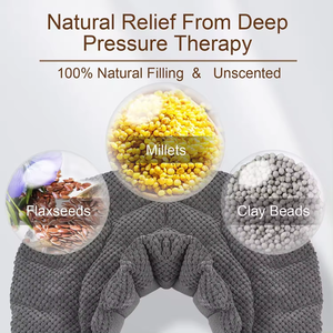 Enveloppe <span class=keywords><strong>de</strong></span> cou micro-ondes enveloppement <span class=keywords><strong>de</strong></span> cou pondéré enveloppement d'épaule chauffé <span class=keywords><strong>oreiller</strong></span> <span class=keywords><strong>de</strong></span> graines naturelles humides sac <span class=keywords><strong>de</strong></span> blé avec poignées - Product Image 6