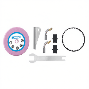 Affûteur de chaîne de tronçonneuse Fervi 0502 avec plaques de guidage métalliques, ressorts, clips et clé – Kit d'outils - Product Image 2