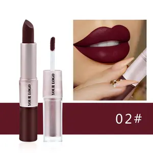 Pretty and Matte color Liquid Lipstick 2 in 1 Lip Gloss for makeup lipstick
