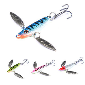 Anzuelo de pesca de hielo, anzuelo de plomo, señuelo falso de Metal, anzuelo triple, plantilla de plomo, lentejuelas, cuchara de Metal de invierno, señuelo de pesca - Product Image 1
